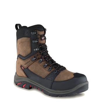 Red Wing Férfi Tradesman 8-inch Insulated Waterproof Safety Toe Munkavédelmi Bakancs Barna